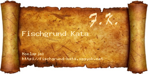 Fischgrund Kata névjegykártya